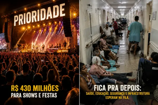 Opinião: o palco primeiro, o hospital depois, o que revelam as emendas dos deputados estaduais do Tocantins